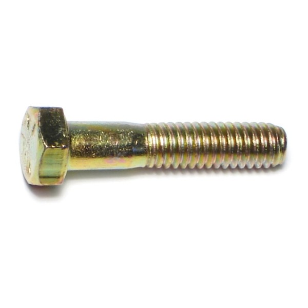 Midwest Fastener Grade 8, 5/16"-18 Hex Head Cap Screw, Zinc Yellow Steel, 1-1/2 in L, 50 PK 00679